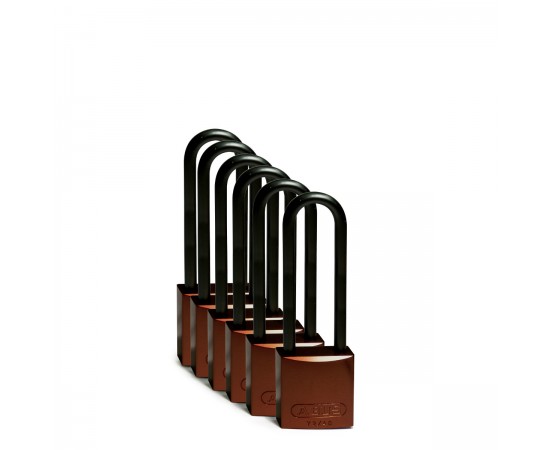 Full Alu Padlocks 75mm Sha KD Brown/6 Alüminyum asma kilitler — Alüminyum kanca