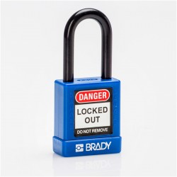 SFTY SECU PADLOCK 38MM ST SHA KD BLUE/6 Güvenlik Asma Kilitleri — Naylon Kaplı