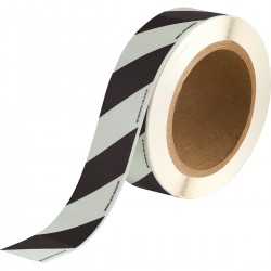 PHOLUM B TAPE BLACK STRIP  40MMx10M Karanlıkta Parlayan Uyarı Bandı