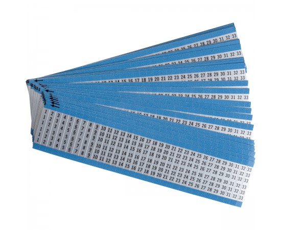 AF-1-33-PK Tel İşaretleme Kartları - Ardışık Sayılar AF-1-33-PK Tel İşaretleme Kartları - Ardışık Sayılar