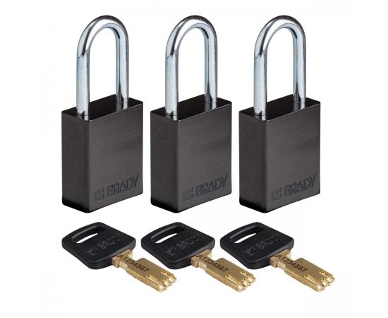 ALU-BLK-38ST-KA3PK SafeKey Asma Kilitleri — Alüminyum ALU-BLK-38ST-KA3PK SafeKey Asma Kilitleri — Alüminyum