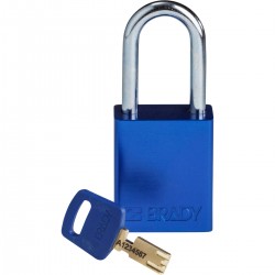 ALU-BLU-38ST-KD SafeKey Asma Kilitleri — Alüminyum