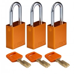 ALU-ORG-38ST-KA3PK SafeKey Asma Kilitleri — Alüminyum