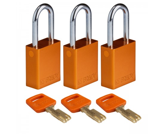ALU-ORG-38ST-KA3PK SafeKey Asma Kilitleri — Alüminyum ALU-ORG-38ST-KA3PK SafeKey Asma Kilitleri — Alüminyum