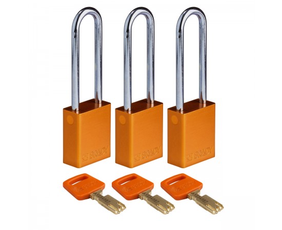 ALU-ORG-76ST-KA3PK SafeKey Asma Kilitleri — Alüminyum ALU-ORG-76ST-KA3PK SafeKey Asma Kilitleri — Alüminyum