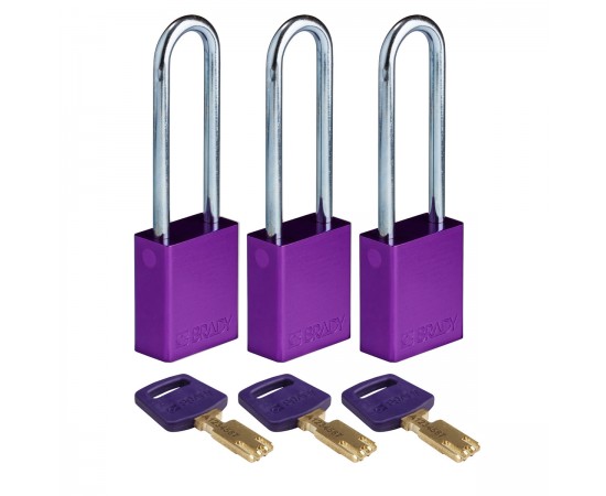 ALU-PRP-76ST-KA3PK SafeKey Asma Kilitleri — Alüminyum ALU-PRP-76ST-KA3PK SafeKey Asma Kilitleri — Alüminyum