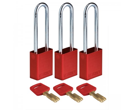 ALU-RED-76ST-KA3PK SafeKey Asma Kilitleri — Alüminyum ALU-RED-76ST-KA3PK SafeKey Asma Kilitleri — Alüminyum