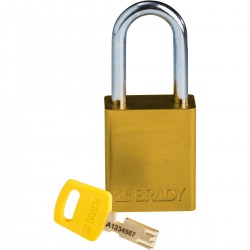 ALU-YLW-38ST-KD SafeKey Asma Kilitleri — Alüminyum