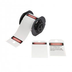B30-255-851-OSHADF B30 Yazıcıları İçin Yazdırılabilir Polyester Kilitleme Yapışkansız Etiketleri