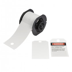 B30-255-851-WHT-B B30 Yazıcıları İçin Yazdırılabilir Polyester Kilitleme Yapışkansız Etiketleri