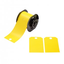 B30-255-851-YL B30 Yazıcıları İçin Yazdırılabilir Polyester Güvenlik Yapışkansız Etiketleri