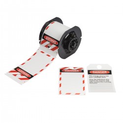 B30-255-851OSHADSF B30 Yazıcıları İçin Yazdırılabilir Polyester Kilitleme Yapışkansız Etiketleri