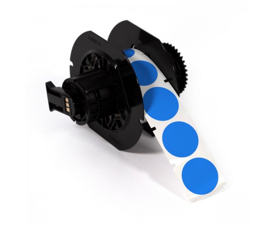 B30-D25-595-BL Denetim etiketi, 25 mm, Mavi B30-D25-595-BL Denetim etiketi, 25 mm, Mavi