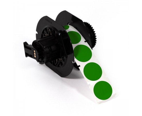 B30-D25-595-GN Denetim etiketi, 25 mm, Yeşil B30-D25-595-GN Denetim etiketi, 25 mm, Yeşil