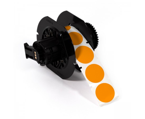 B30-D25-595-OR Denetim etiketi, 25 mm, Turuncu B30-D25-595-OR Denetim etiketi, 25 mm, Turuncu