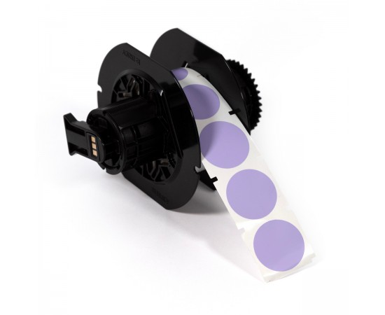 B30-D25-595-PL Denetim etiketi, 25 mm, Mor B30-D25-595-PL Denetim etiketi, 25 mm, Mor