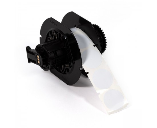 B30-D25-595-WT Denetim etiketi, 25 mm, Beyaz B30-D25-595-WT Denetim etiketi, 25 mm, Beyaz