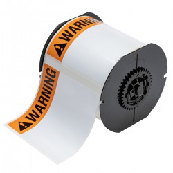 B33-161-483-ANSIWA B33 Serisi Yüksek Yapışmalı Parlak Polyester Ön Baskılı Uyarı Etiketleri