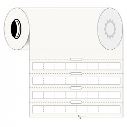 B33-289-492-WT BBP33/i3300/i5300 Yazıcılar İçin PCR Tüp Etiketi