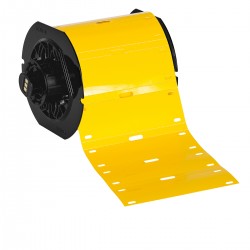 B33-75x25-7598-YL BBP33/i3300 Yazıcılar için Yapışkansız Polyester Kablo Etiketi