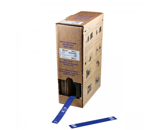 BM-10X60-7598-BL M611, M610, BMP61, M710 ve BMP71 için Taşıyıcısız Polyester Büyük Kutu Yapışkansız Kablo Etiketi