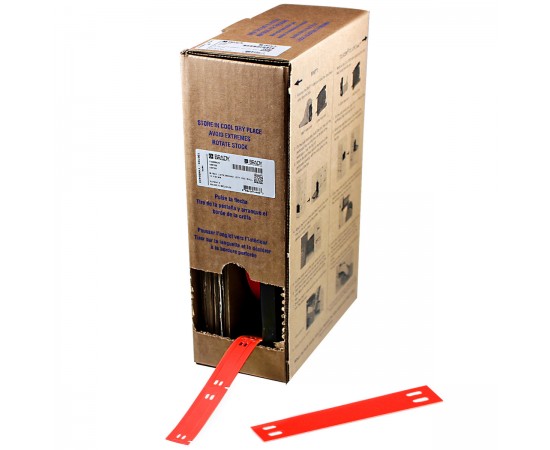 BM-10X60-7598-RD M611, M610, BMP61, M710 ve BMP71 için Taşıyıcısız Polyester Büyük Kutu Yapışkansız Kablo Etiketi
