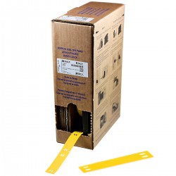 BM-10X60-7598-YL M611, M610, BMP61, M710 ve BMP71 için Taşıyıcısız Polyester Büyük Kutu Yapışkansız Kablo Etiketi
