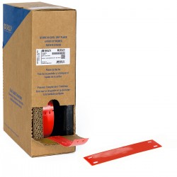 BM-15X75-7598-RD M611, M610, BMP61, M710 ve BMP71 için Taşıyıcısız Polyester Büyük Kutu Yapışkansız Kablo Etiketi