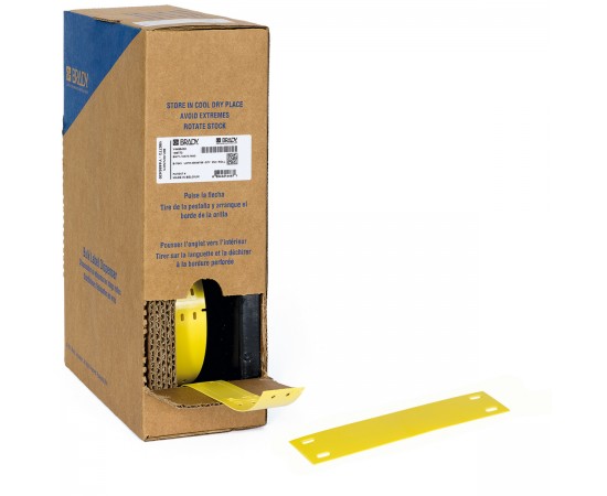 BM-15x75-7643-YL M611, M610 ve M710 İçin Taşıyıcısız B-7643 Büyük Kutu yapışkansız kablo etiketleri BM-15x75-7643-YL M611, M610 ve M710 İçin Taşıyıcısız B-7643 Büyük Kutu yapışkansız kablo etiketleri