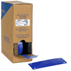 BM-25X75-7598-BL M611, M610, BMP61, M710 ve BMP71 için Taşıyıcısız Polyester Büyük Kutu Yapışkansız Kablo Etiketi