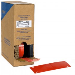 BM-25X75-7598-RD M611, M610, BMP61, M710 ve BMP71 için Taşıyıcısız Polyester Büyük Kutu Yapışkansız Kablo Etiketi