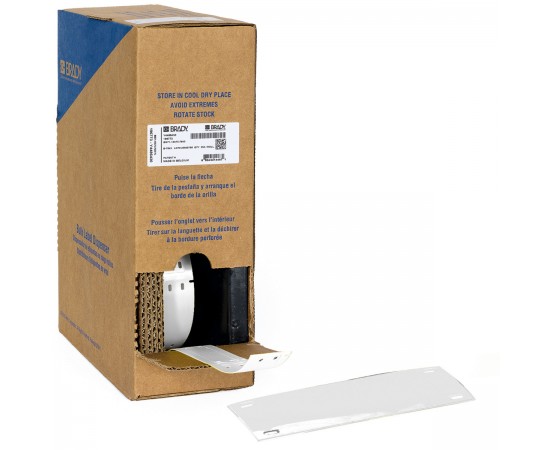 BM-25X75-7598-WT M611, M610 ve M710 için Taşıyıcısız Polyester Büyük Kutu Yapışkansız Kablo Etiketi BM-25X75-7598-WT M611, M610 ve M710 için Taşıyıcısız Polyester Büyük Kutu Yapışkansız Kablo Etiketi