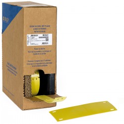 BM-25X75-7598-YL M611, M610, BMP61, M710 ve BMP71 için Taşıyıcısız Polyester Büyük Kutu Yapışkansız Kablo Etiketi