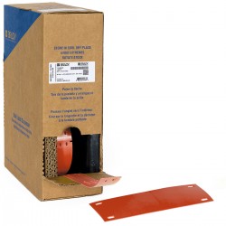 BM-25x75-7643-RD M611, M610 ve M710 İçin Taşıyıcısız B-7643 Büyük Kutu yapışkansız kablo etiketleri