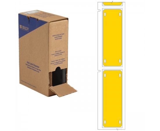 BM-25x75-7643-YL-L M611, M610 ve M710 için Poliüretan Büyük Kutu Yapışkansız Kablo Etiketi BM-25x75-7643-YL-L M611, M610 ve M710 için Poliüretan Büyük Kutu Yapışkansız Kablo Etiketi