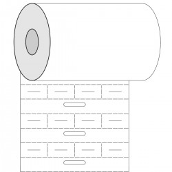 BPT-105-7599 Termal Transferle Yazdırılabilir DuraSleeve Tel İşaretleme Kartları