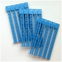 TAGB+R 11X3 LIGHT BLUE Açık mavi b+r 11x3 mm yapışkansız etiket