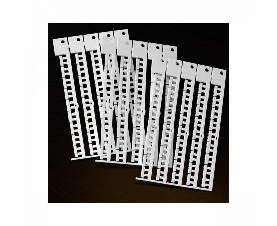 TAGB+R 11X3 WHITE Beyaz b+r 11x3 mm yapışkansız etiket