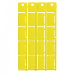 TAG TERM.BLOCK CABUR CBD CBC 5X10 4S YL Terminal blok yapışkansız etiketi CABUR CBD CBC 5X10 sarı