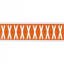 CNL-22X38MM WH/OR X  B-500 COL N&L CNL1 Serisi Sayı ve Harf Etiketleri