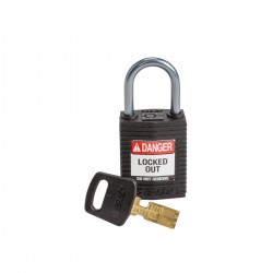 CPT-BLK-25AL-KD SafeKey Compact Nylon Alüminyum Kancalı Kilitler