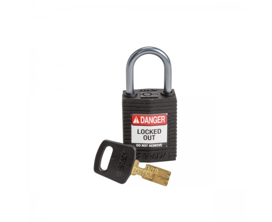 CPT-BLK-25AL-KD SafeKey Compact Nylon Alüminyum Kancalı Kilitler CPT-BLK-25AL-KD SafeKey Compact Nylon Alüminyum Kancalı Kilitler