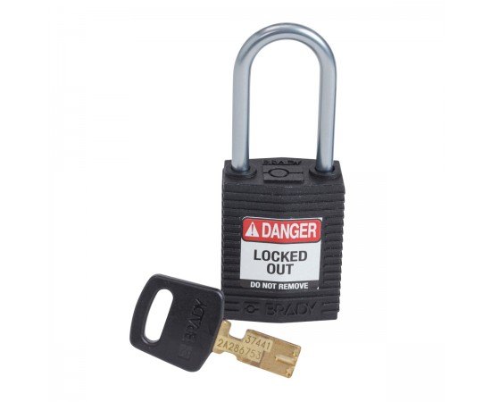 CPT-BLK-38AL-KD SafeKey Compact Nylon Alüminyum Kancalı Kilitler CPT-BLK-38AL-KD SafeKey Compact Nylon Alüminyum Kancalı Kilitler