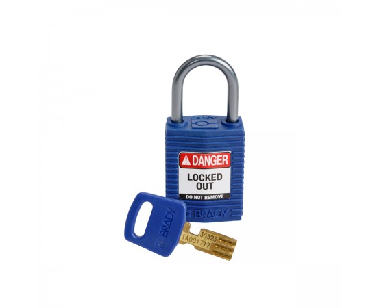 CPT-BLU-25AL-KD SafeKey Compact Nylon Alüminyum Kancalı Kilitler CPT-BLU-25AL-KD SafeKey Compact Nylon Alüminyum Kancalı Kilitler