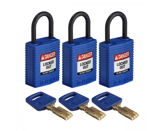 CPT-BLU-25PL-KA3PK SafeKey Asma Kilitleri — Kompakt CPT-BLU-25PL-KA3PK SafeKey Asma Kilitleri — Kompakt