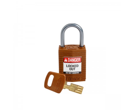 CPT-BRN-25AL-KD SafeKey Compact Nylon Alüminyum Kancalı Kilitler CPT-BRN-25AL-KD SafeKey Compact Nylon Alüminyum Kancalı Kilitler