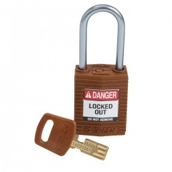 CPT-BRN-38AL-KD SafeKey Compact Nylon Alüminyum Kancalı Kilitler