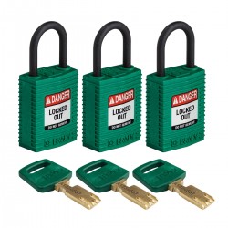 CPT-GRN-25PL-KA3PK SafeKey Asma Kilitleri — Kompakt