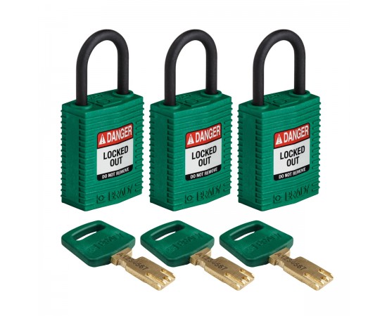 CPT-GRN-25PL-KA3PK SafeKey Asma Kilitleri — Kompakt CPT-GRN-25PL-KA3PK SafeKey Asma Kilitleri — Kompakt
