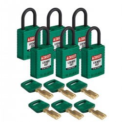 CPT-GRN-25PL-KD6PK SafeKey Asma Kilitleri — Kompakt